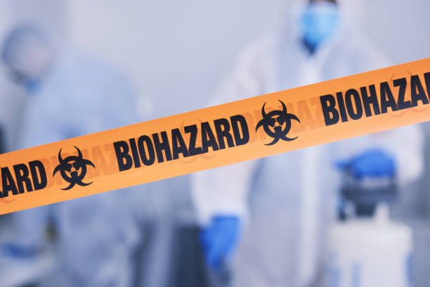 Professional Biohazard Cleanup technician working in Clarks Hill, IN